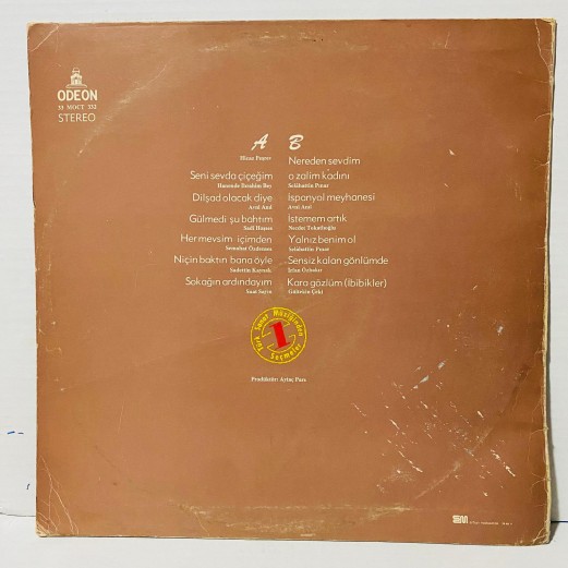 mustafa sağyaşar - türk sanat müziğinden seçmeler 1 lp 