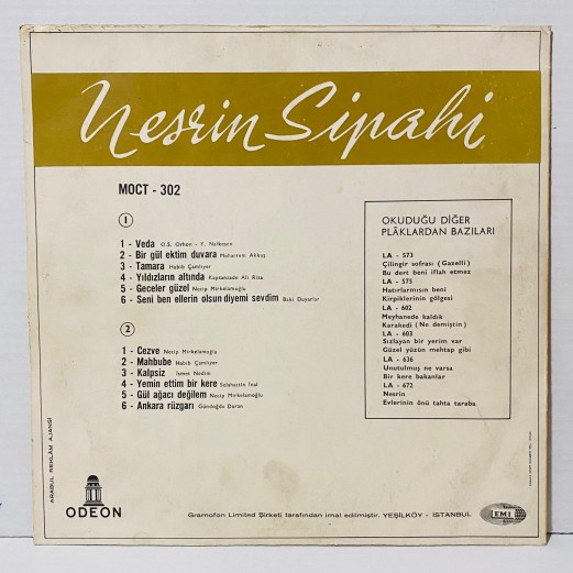 nesrin sipahi - yıldızların altında lp 