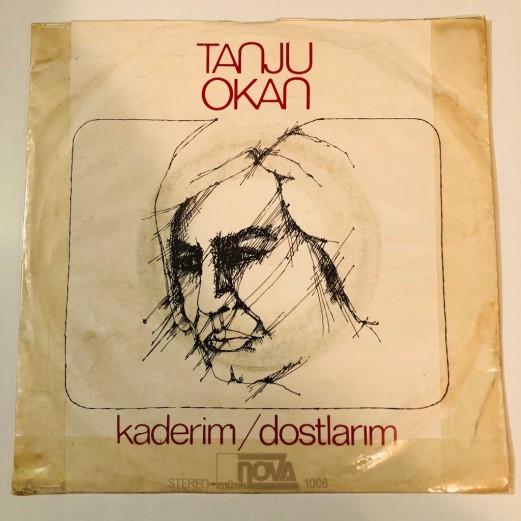 TANJU OKAN - KADERİM - DOSTLARIM 45 LİK PLAK 