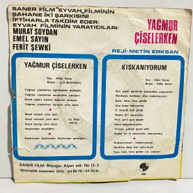 inci çayırlı - kıskanıyorum - yağmur çiselerken 45 lik plak