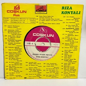 rıza konyalı - teyzemin kızı - madem dilber meylin 45 lik plak 