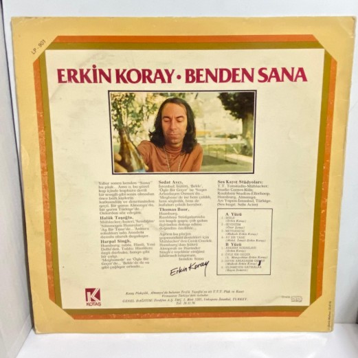 erkin koray - benden sana lp 