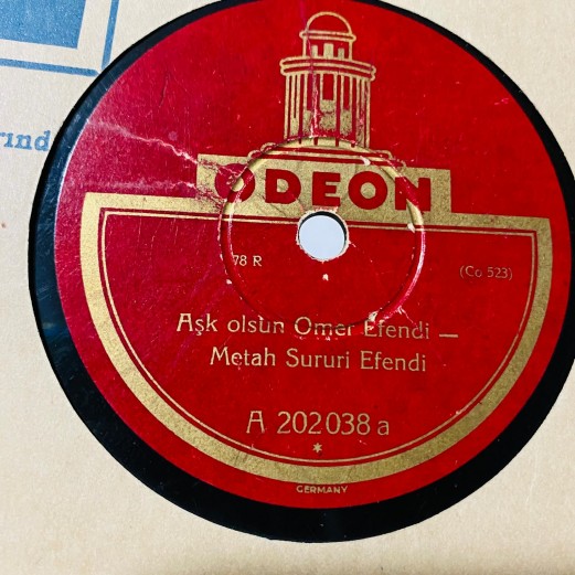 meddah sururi efendi - meddah sururi ile ali askerin muhaveresi - aşk olsun ömer efendi 78 devir taş plak ( E ) 